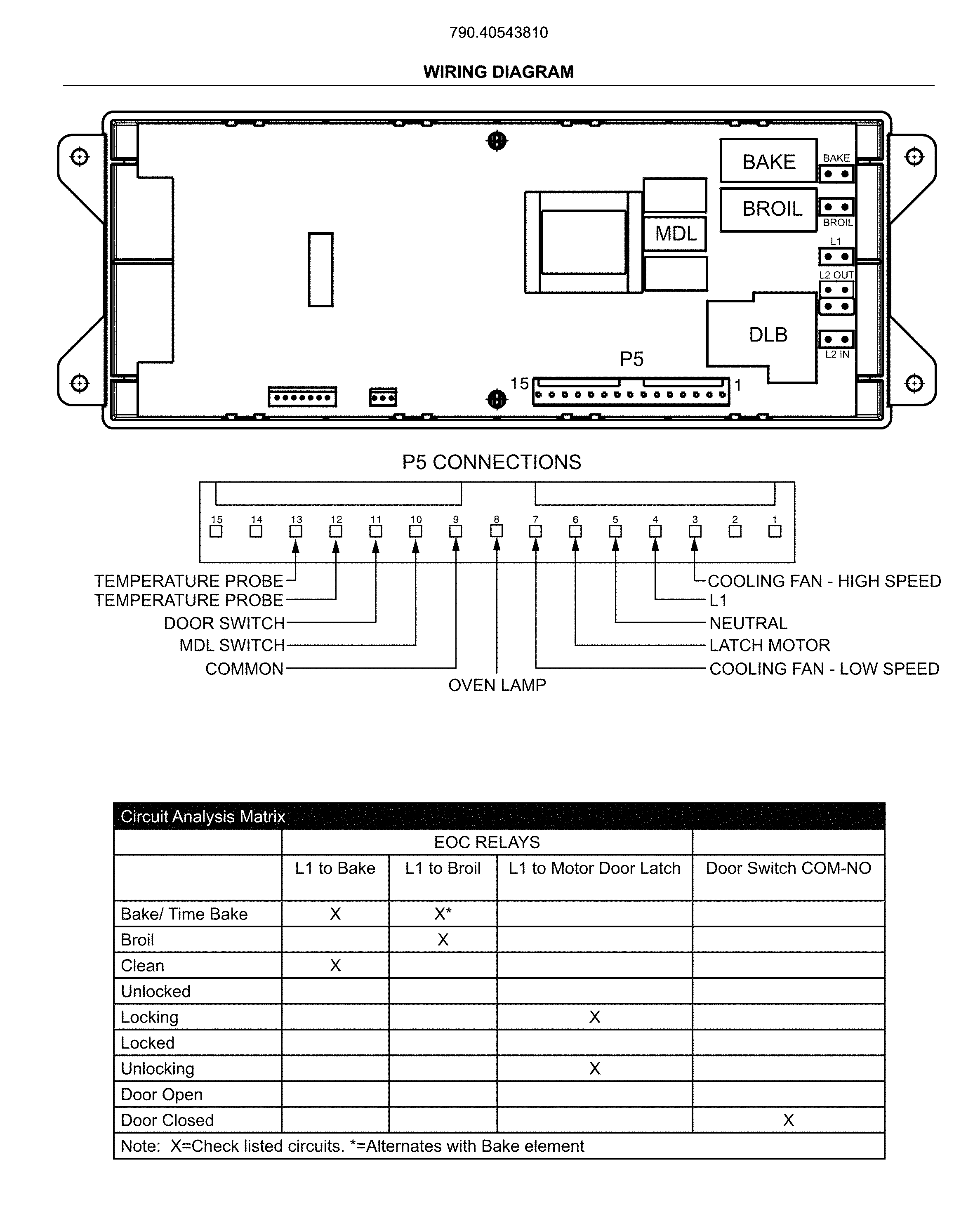 Kenmore 79040543810 wiring diagram diagram