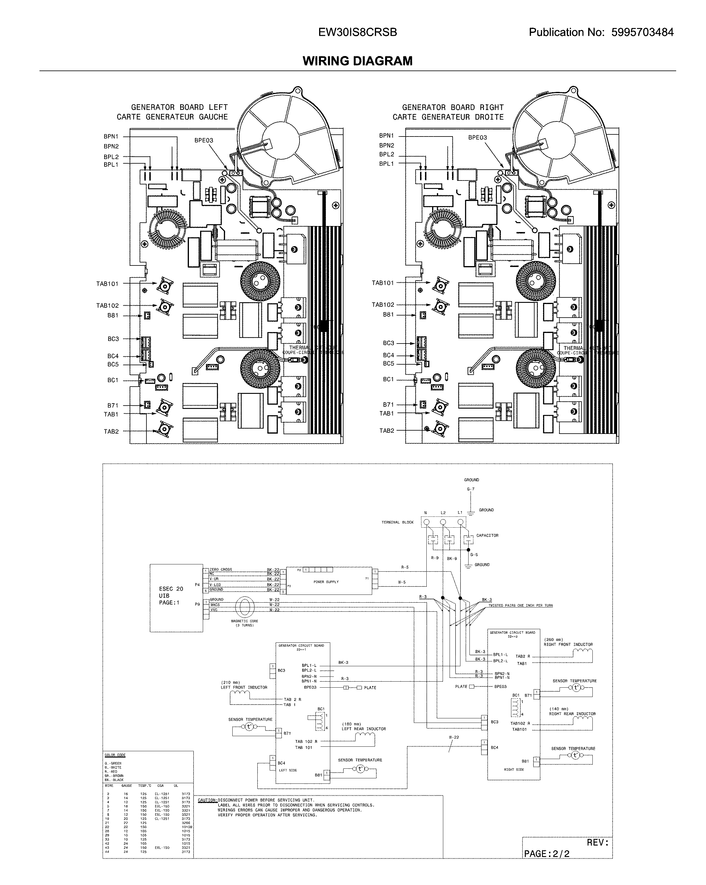 Electrolux EW30IS8CRSB wiring diagram diagram