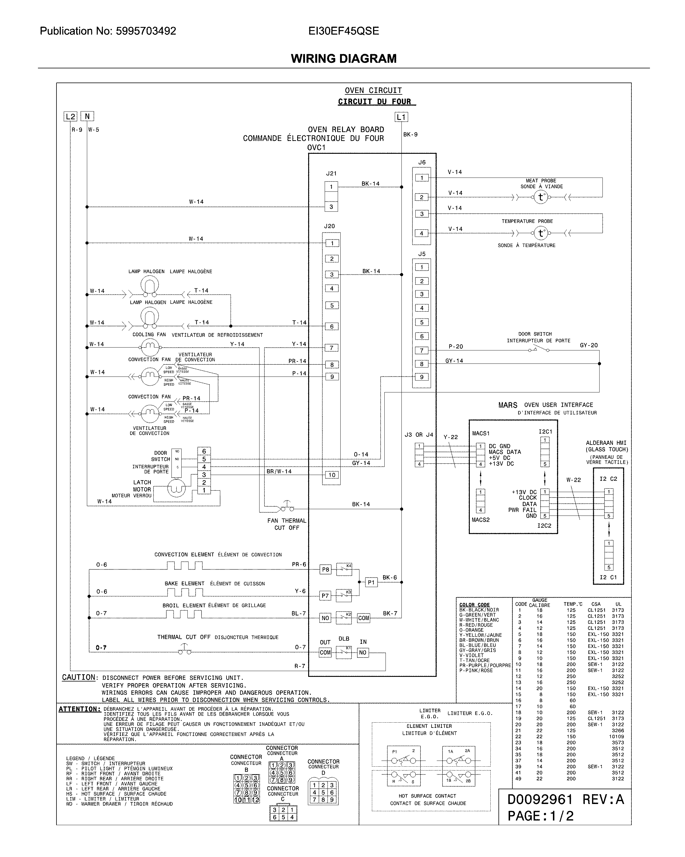 Electrolux EI30EF45QSE wiring diagram diagram