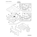 Frigidaire CGIF3061NFF top/drawer diagram