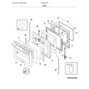 Frigidaire CGIF3061NFF door diagram