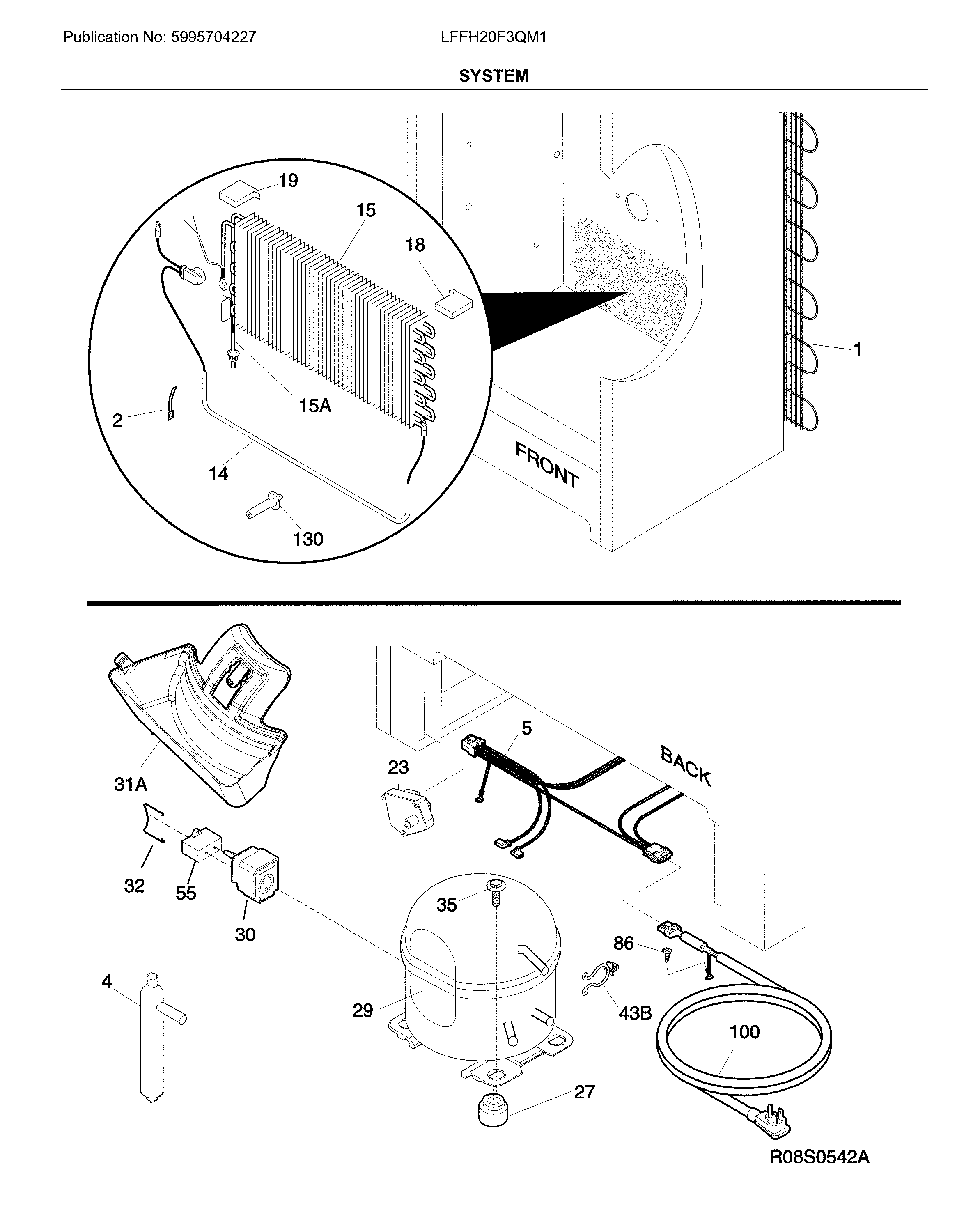 Frigidaire LFFH20F3QM1 system diagram