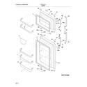 Frigidaire FFHT1821QB4 door diagram