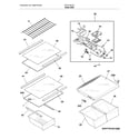 Frigidaire FFHT1821QB4 shelves diagram