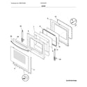 Frigidaire LFEF3018TWE door diagram