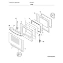 Frigidaire FFEF3054TWF door diagram