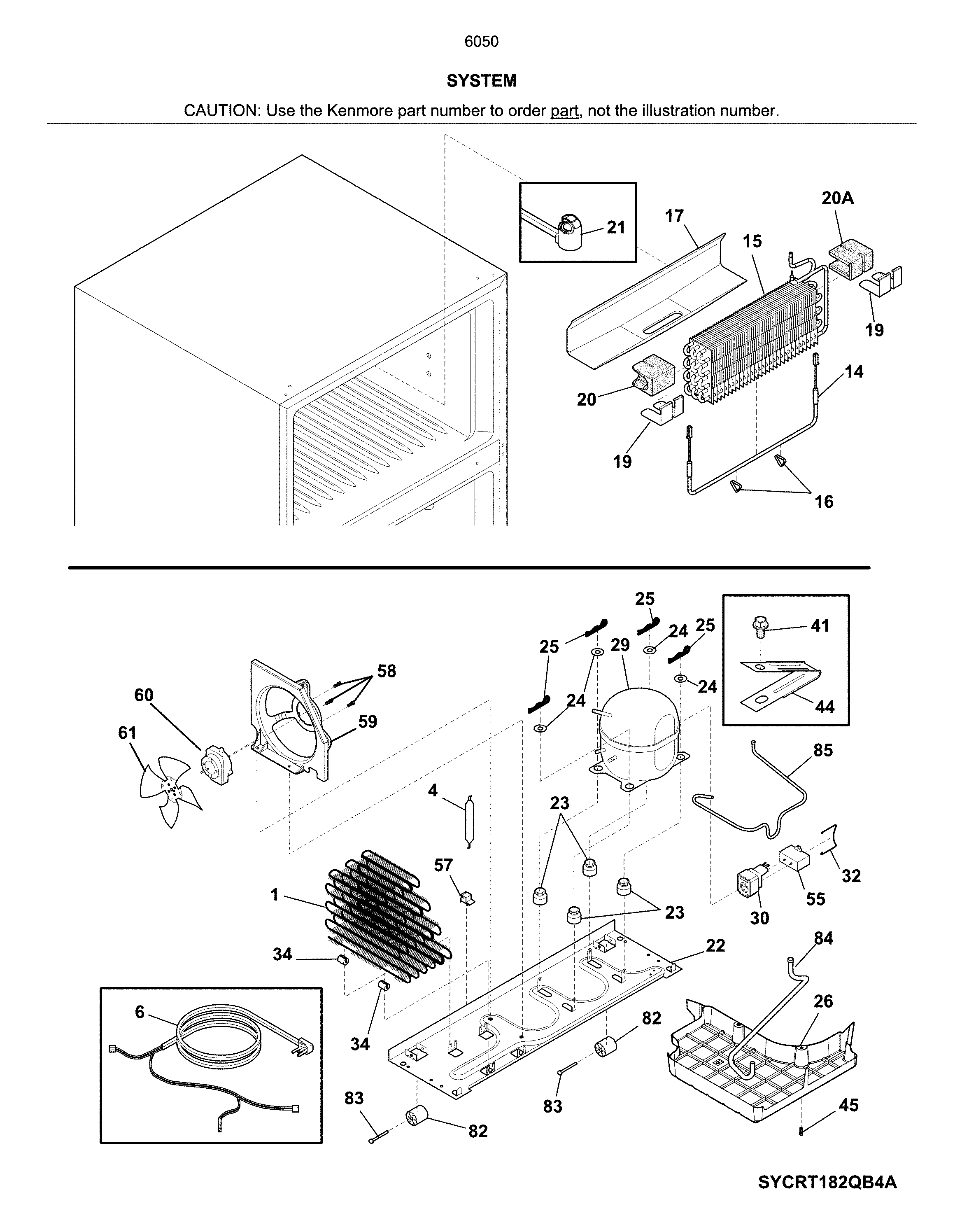 Kenmore 25360502617 system diagram