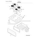 Frigidaire FFEF3016UWA top/drawer diagram