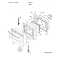 Frigidaire LFEH3054UFA door diagram