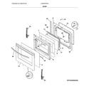 Frigidaire LFGH3054UFA door diagram