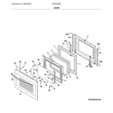 Frigidaire FFEW3026TDC door diagram