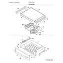 Frigidaire CPEH3077RFH top/drawer diagram
