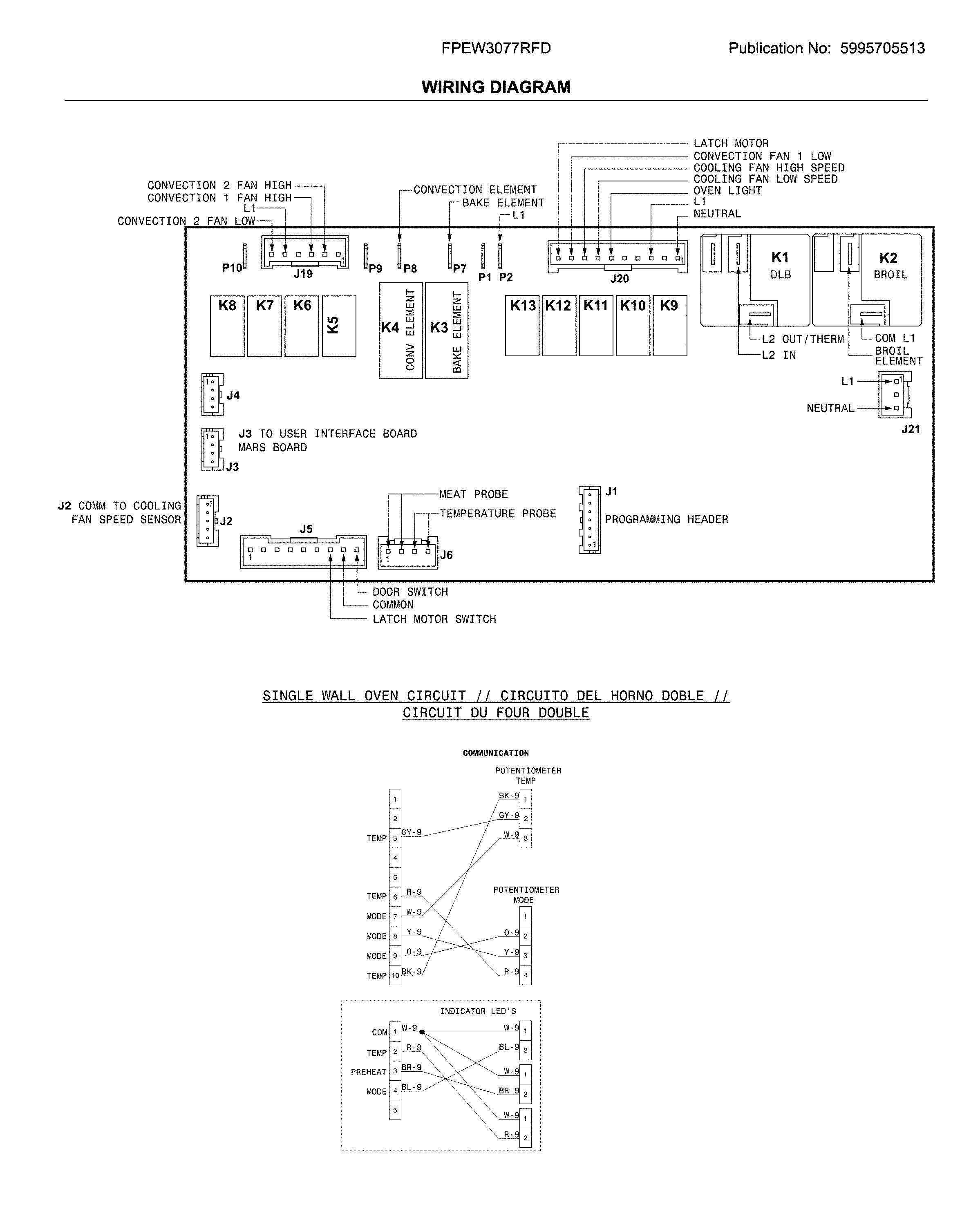 Frigidaire FPEW3077RFD wiring diagram diagram