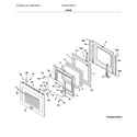Frigidaire FGEW2765PFG door diagram