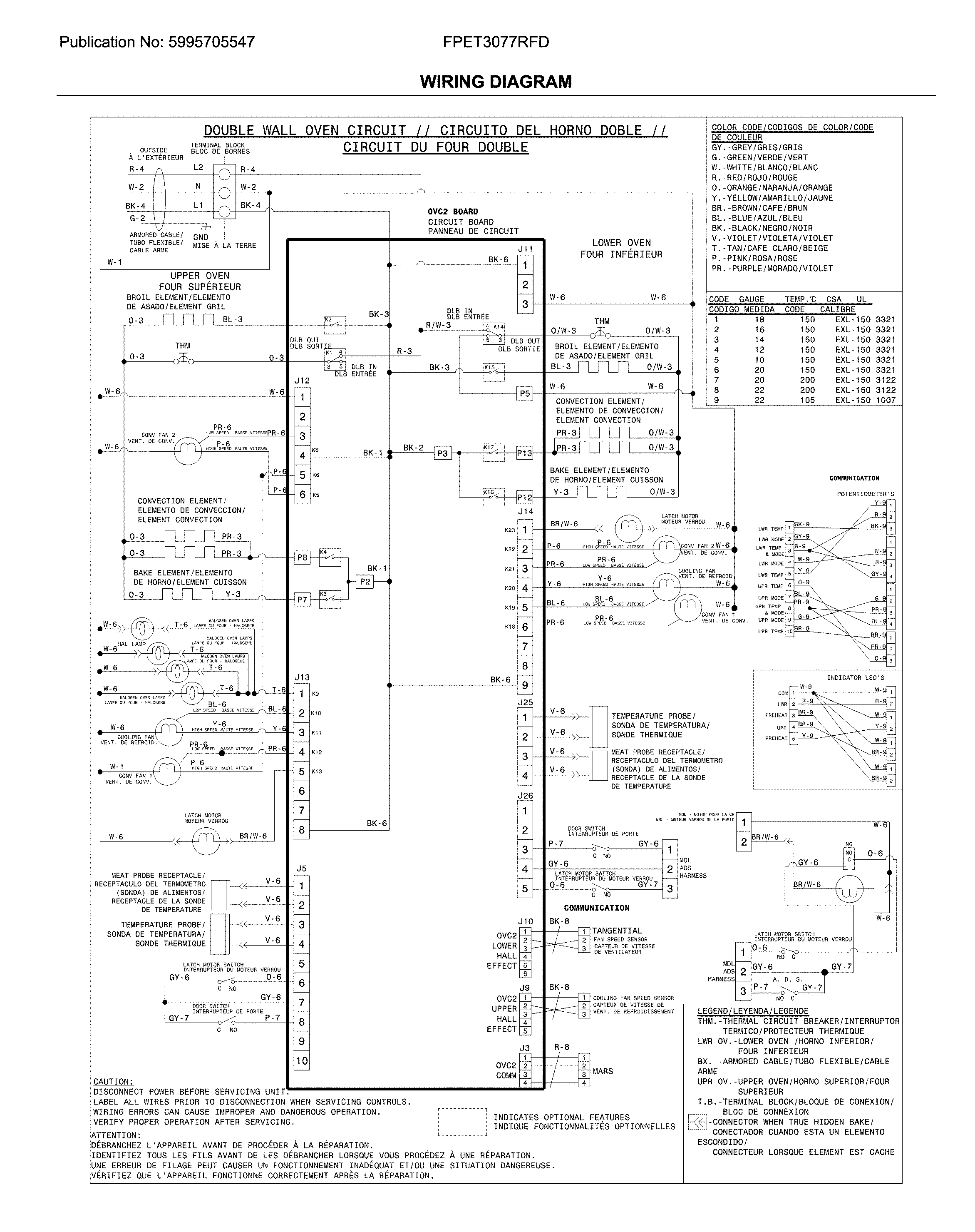 Frigidaire FPET3077RFD wiring diagram diagram