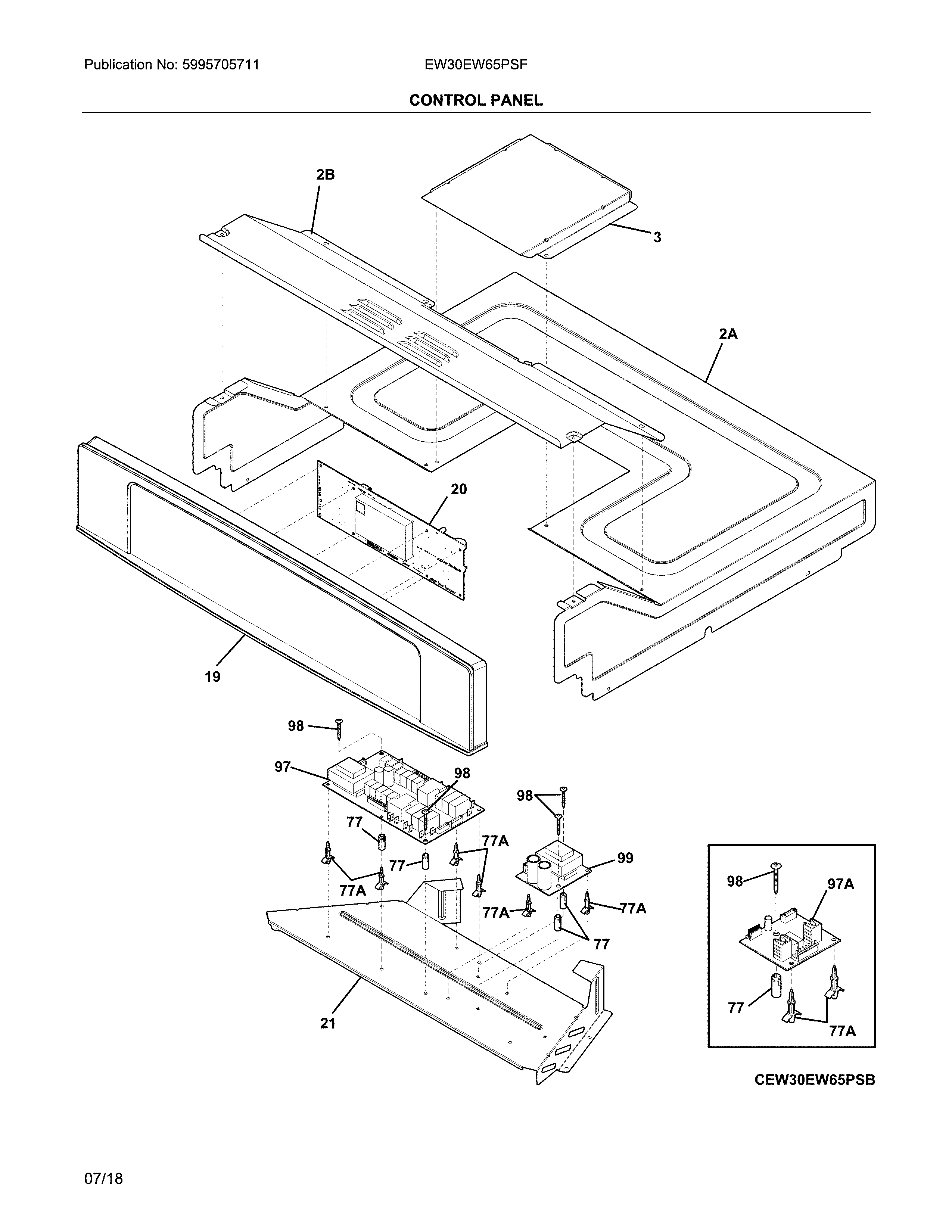 Electrolux EW30EW65PSF control diagram
