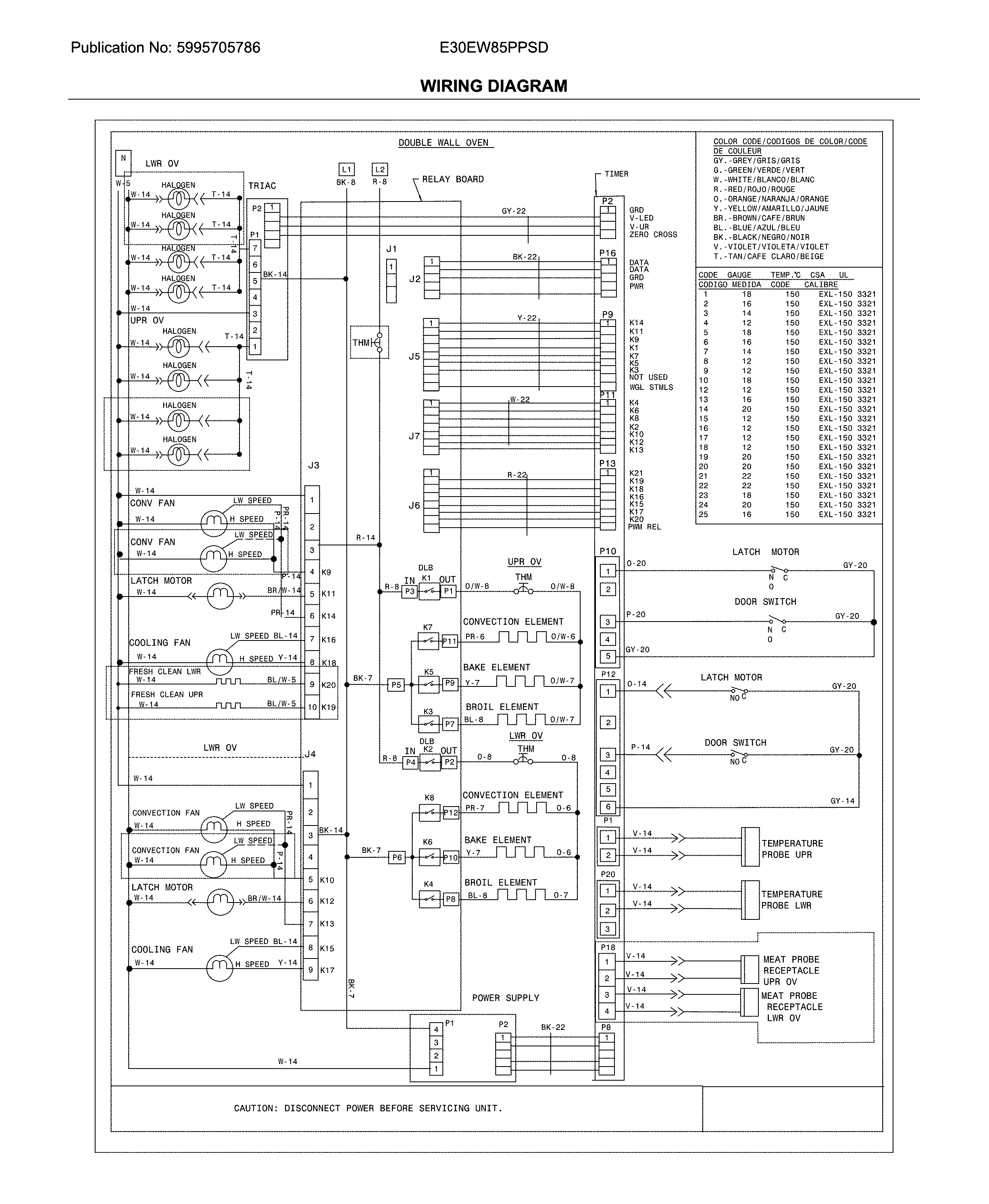 Electrolux E30EW85PPSD wiring diagram diagram