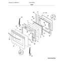 Frigidaire FFEF3016USB door diagram