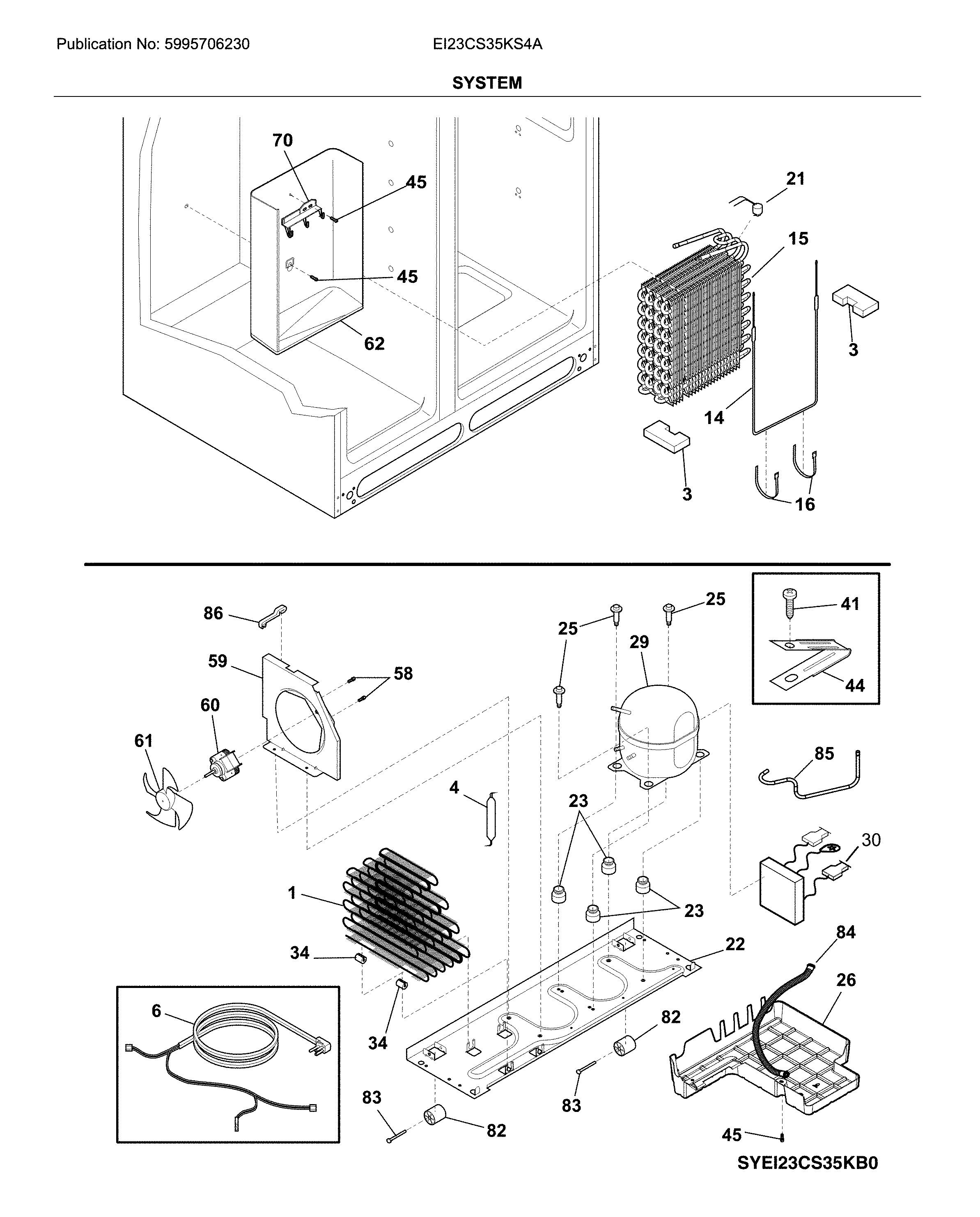 Electrolux EI23CS35KS4A system diagram