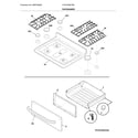 Frigidaire FFGF3056TSB top/drawer diagram