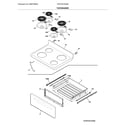 Frigidaire FFEF3010UWB top/drawer diagram