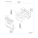 Frigidaire FFEF3010UWB door diagram