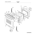 Frigidaire FGEF3036TFF door diagram