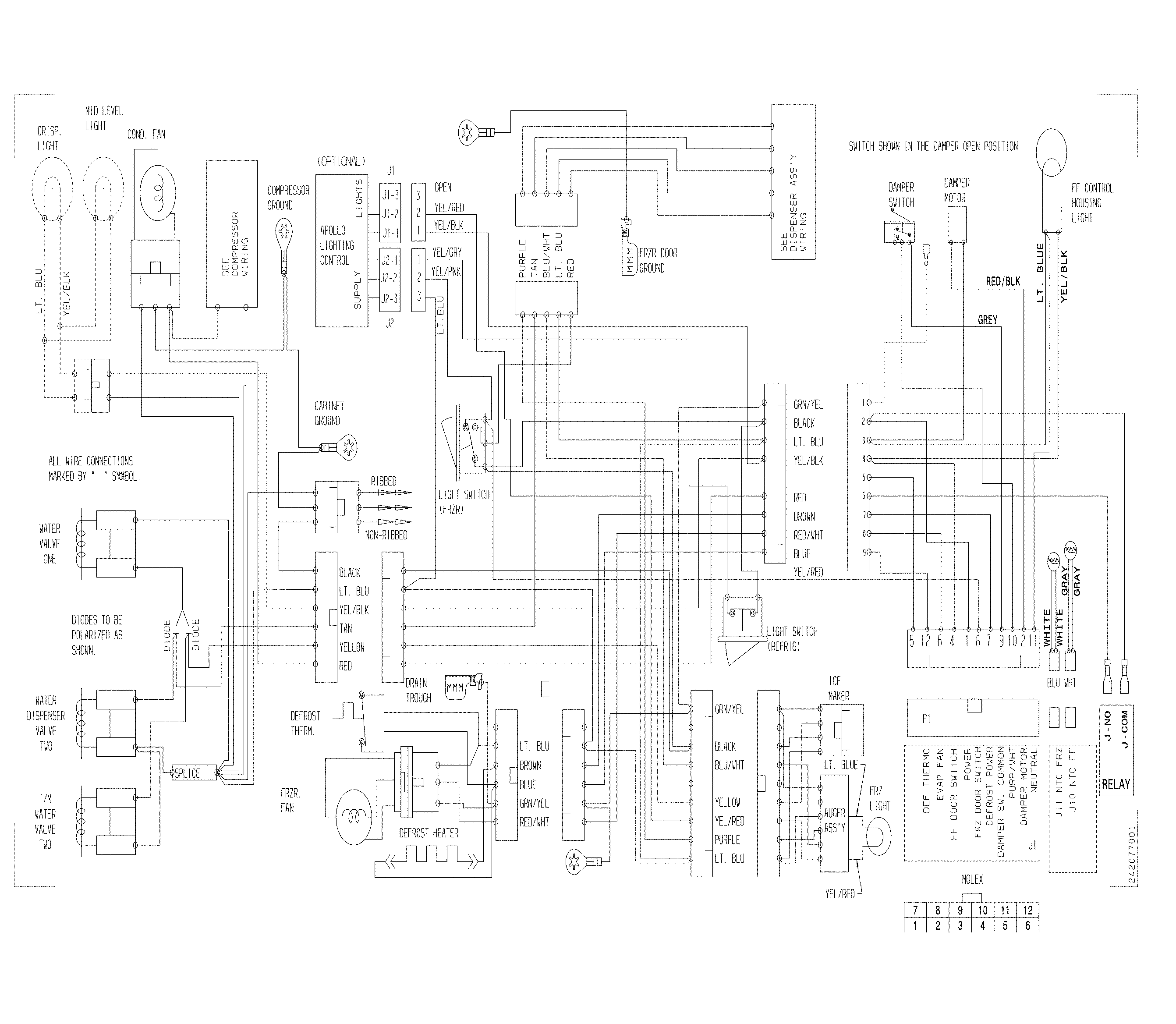 Frigidaire FFSS2622NW4 wiring diagram diagram