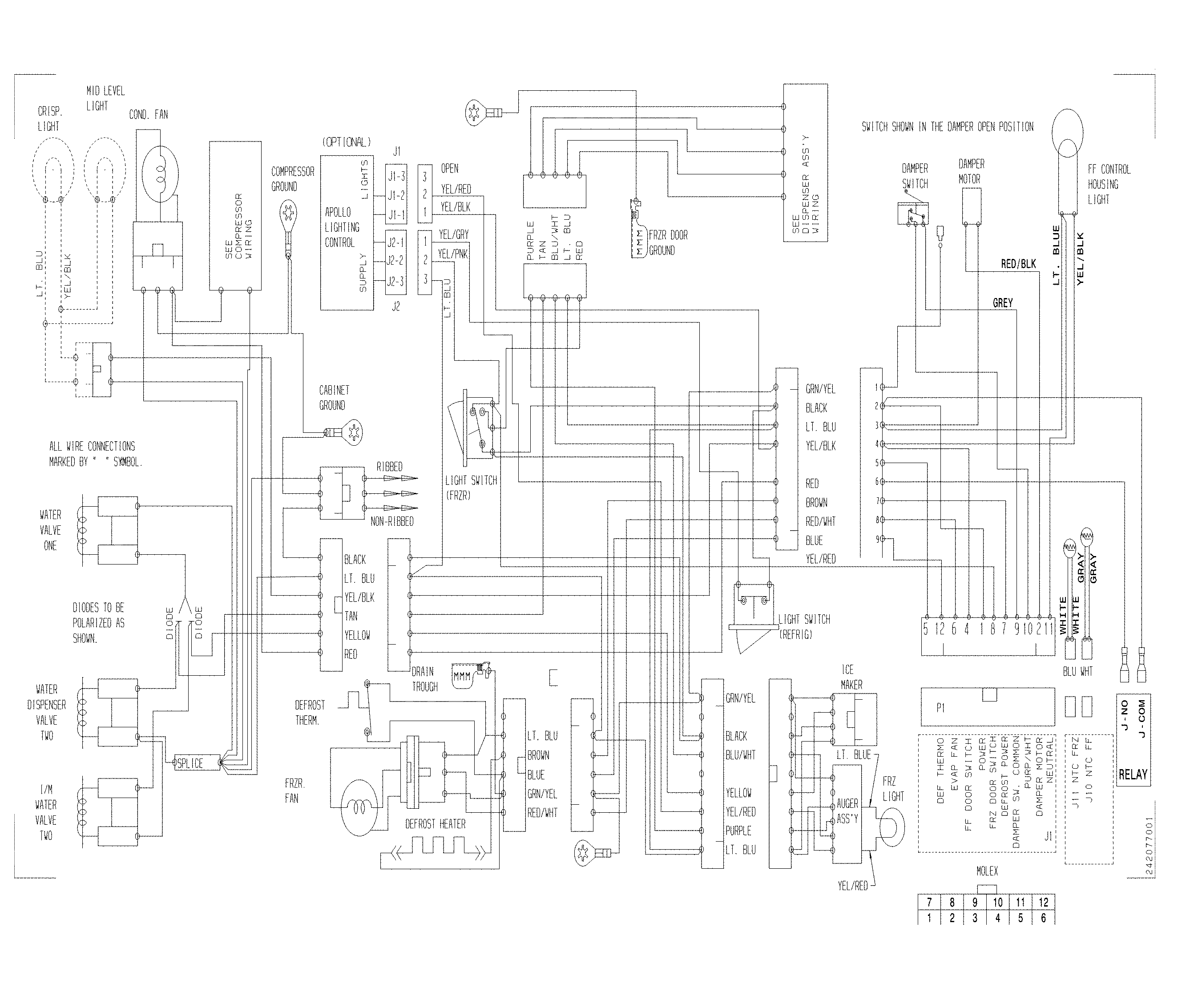 Frigidaire FFSS2622NS5 wiring diagram diagram