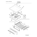 Frigidaire FFEF3054TDG top/drawer diagram