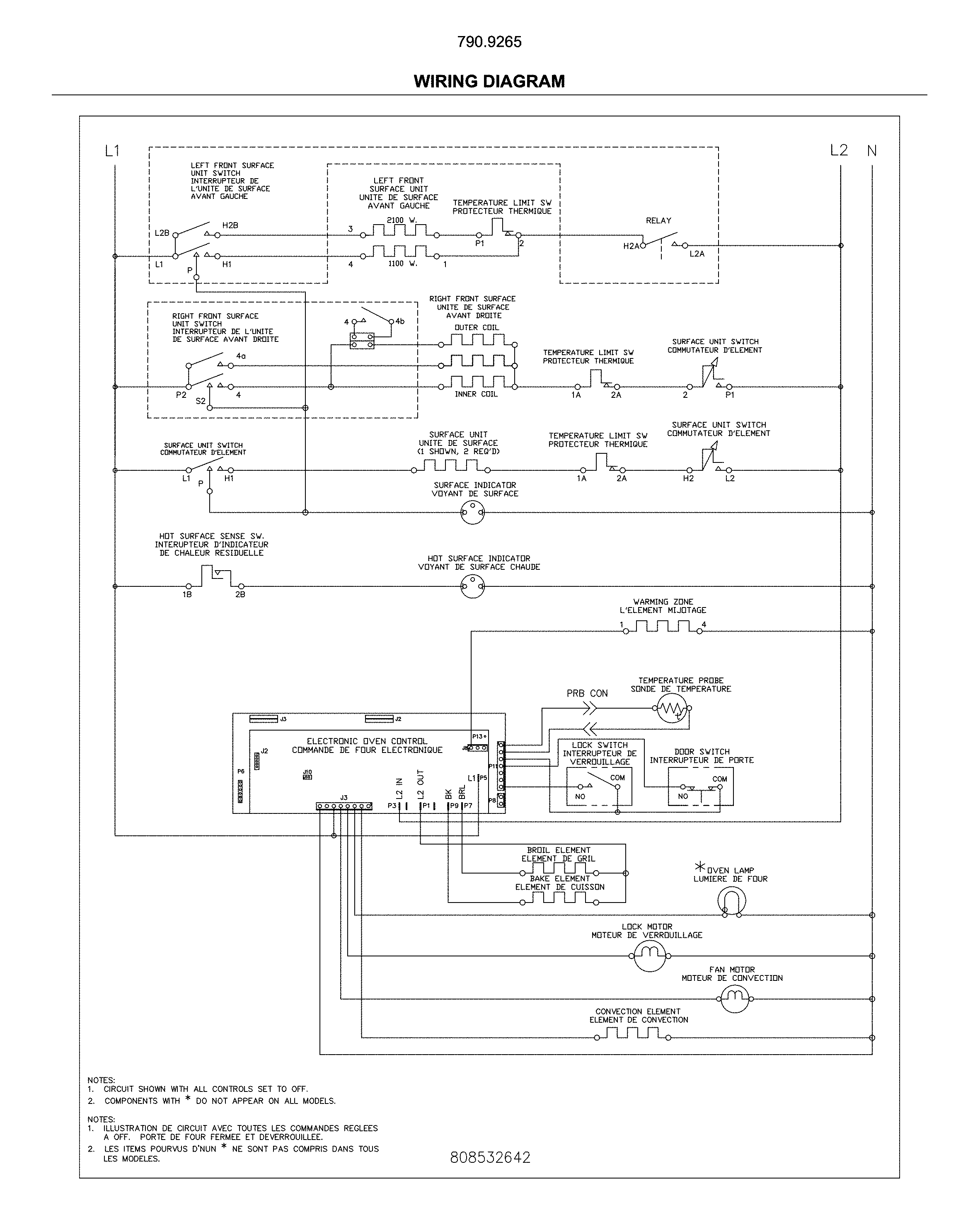 Kenmore Elite 79092659810 wiring diagram diagram