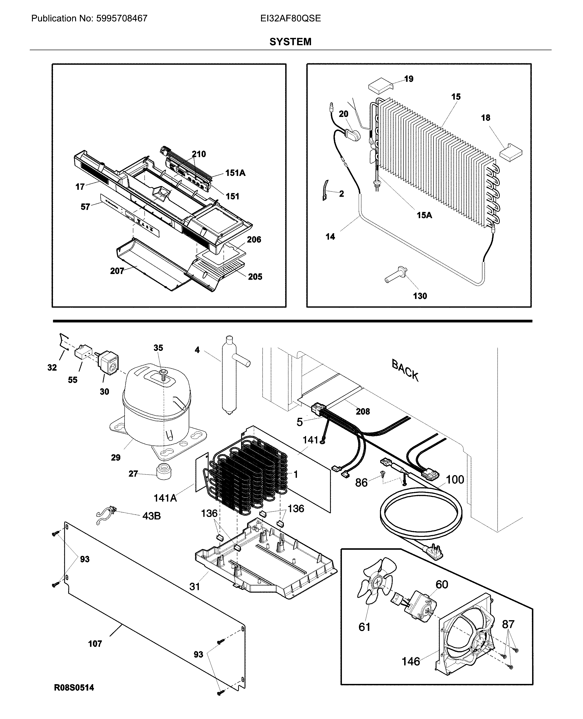Electrolux EI32AF80QSE system diagram