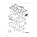 Frigidaire FPGC3677RSD cook top diagram