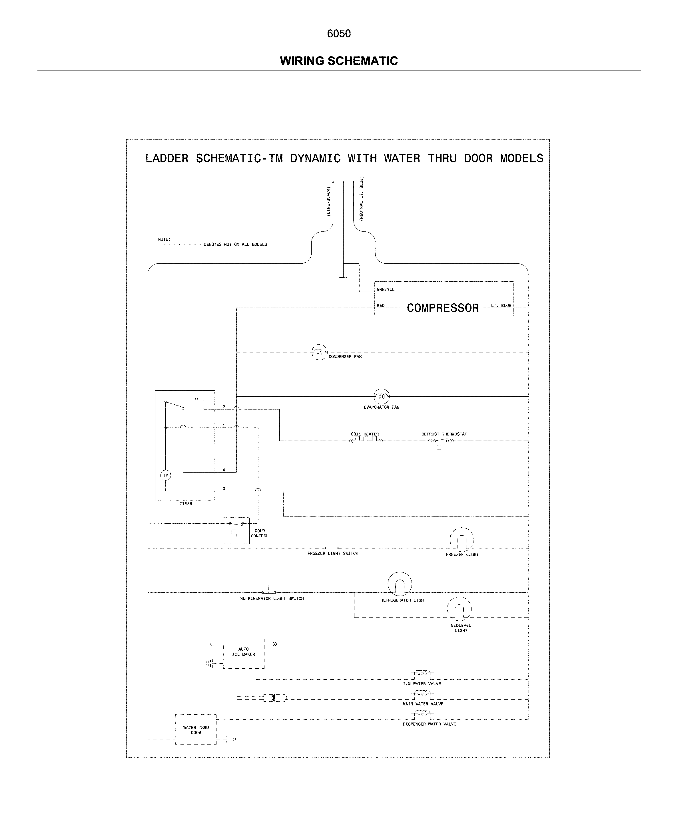 Kenmore 25360509619 wiring schematic diagram