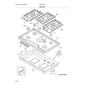 Frigidaire FGGC3645QSD cook top diagram