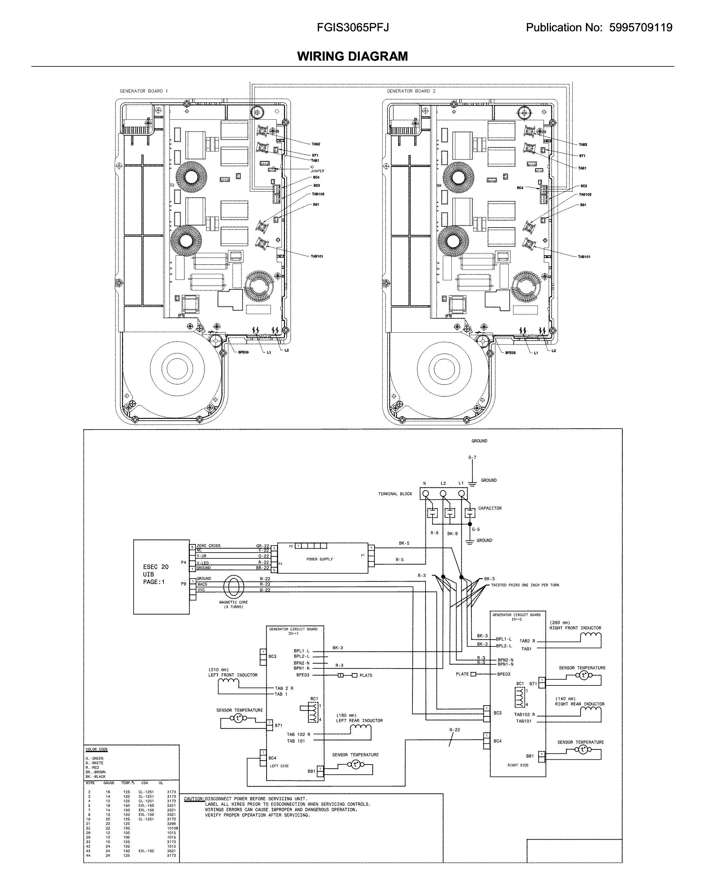 Frigidaire FGIS3065PFJ wiring diagram diagram