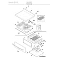 Frigidaire CGEF3059RFC top/drawer diagram