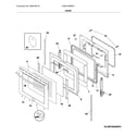 Frigidaire CGEF3059RFC door diagram