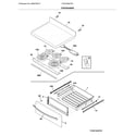 Frigidaire FGIF3036TFD top/drawer diagram