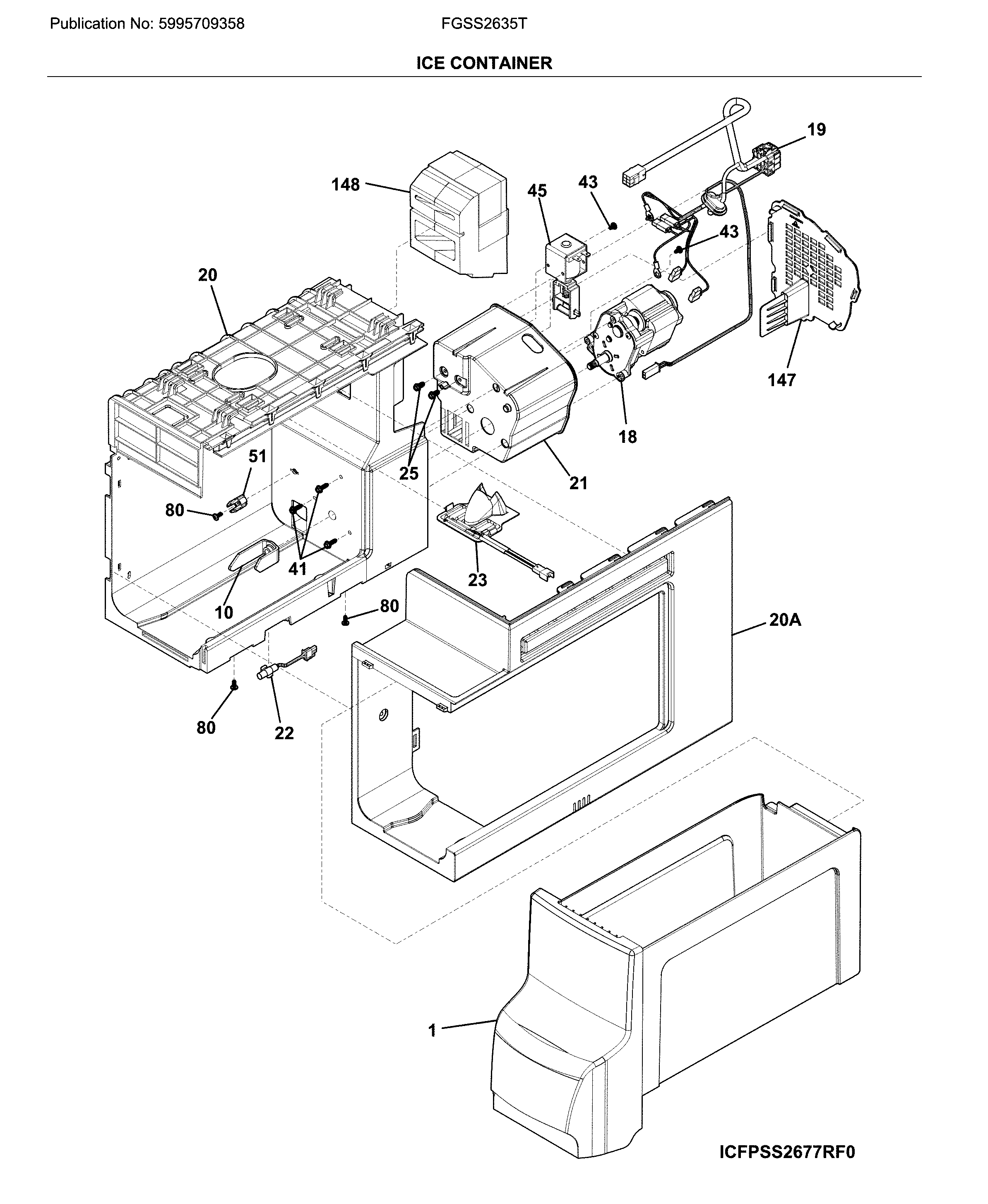 Frigidaire FGSS2635TE4 container diagram