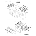 Frigidaire FFGF3054TDD top/drawer diagram