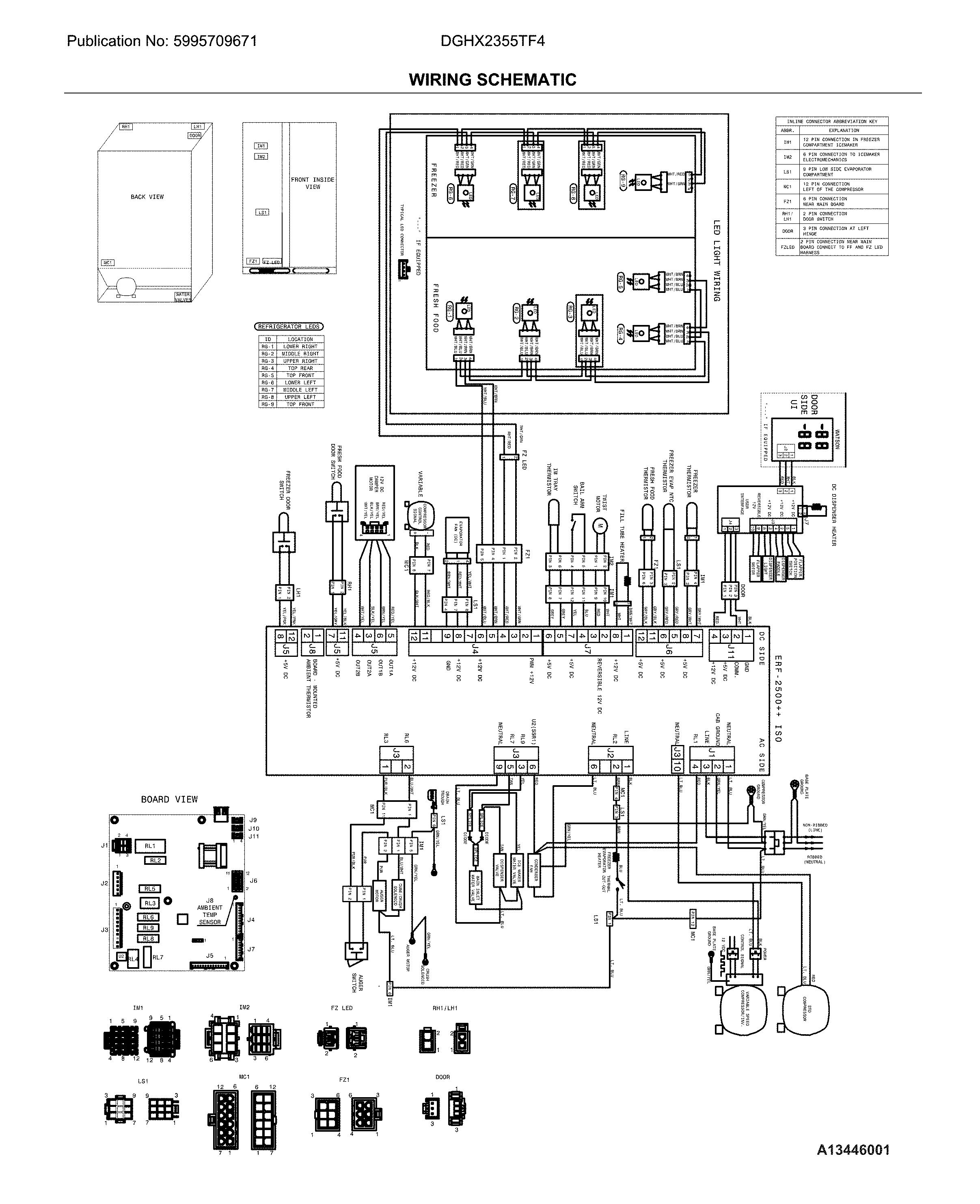 Frigidaire DGHX2355TF4 wiring diagram/schematic diagram
