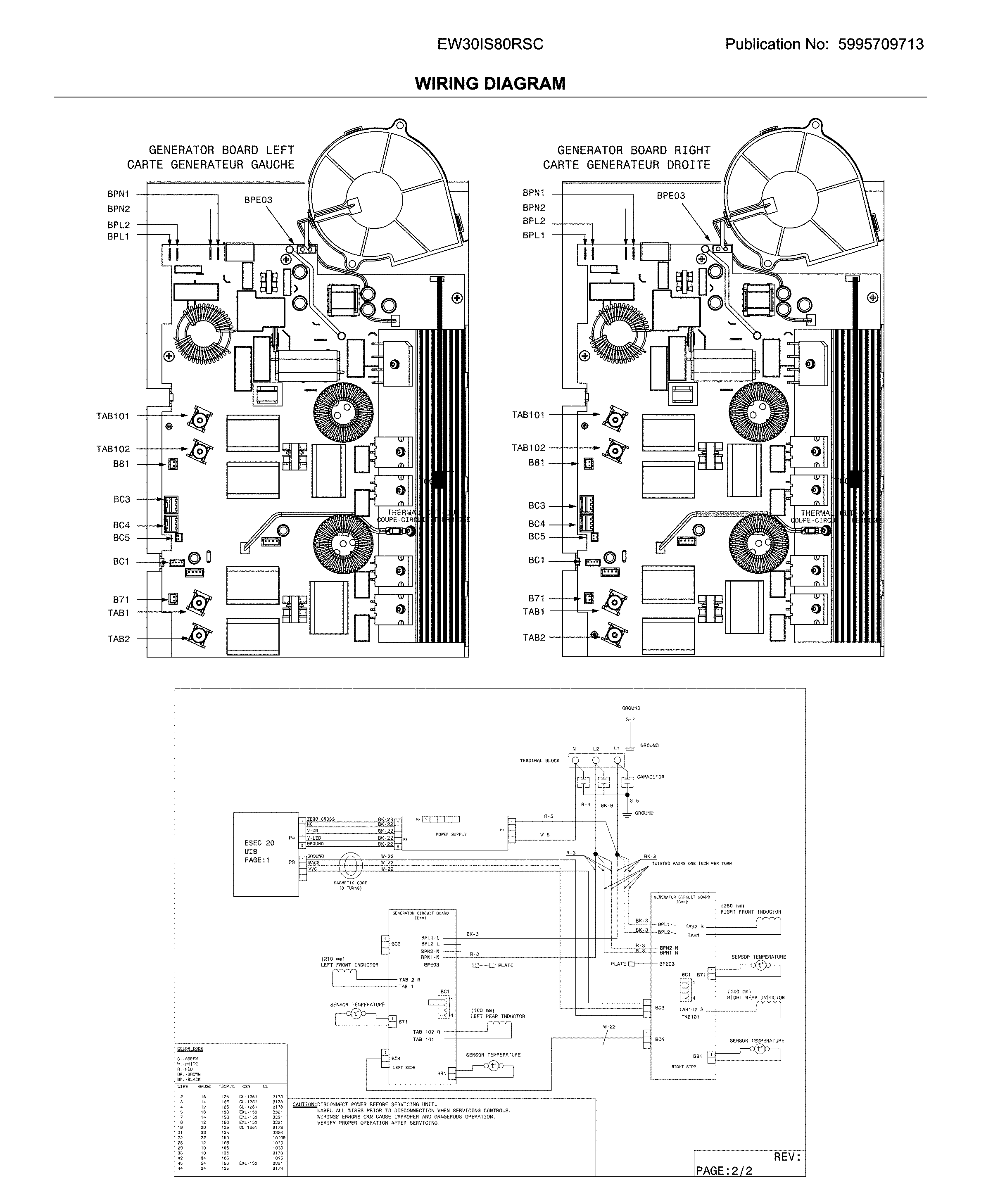 Electrolux EW30IS80RSC wiring diagram diagram