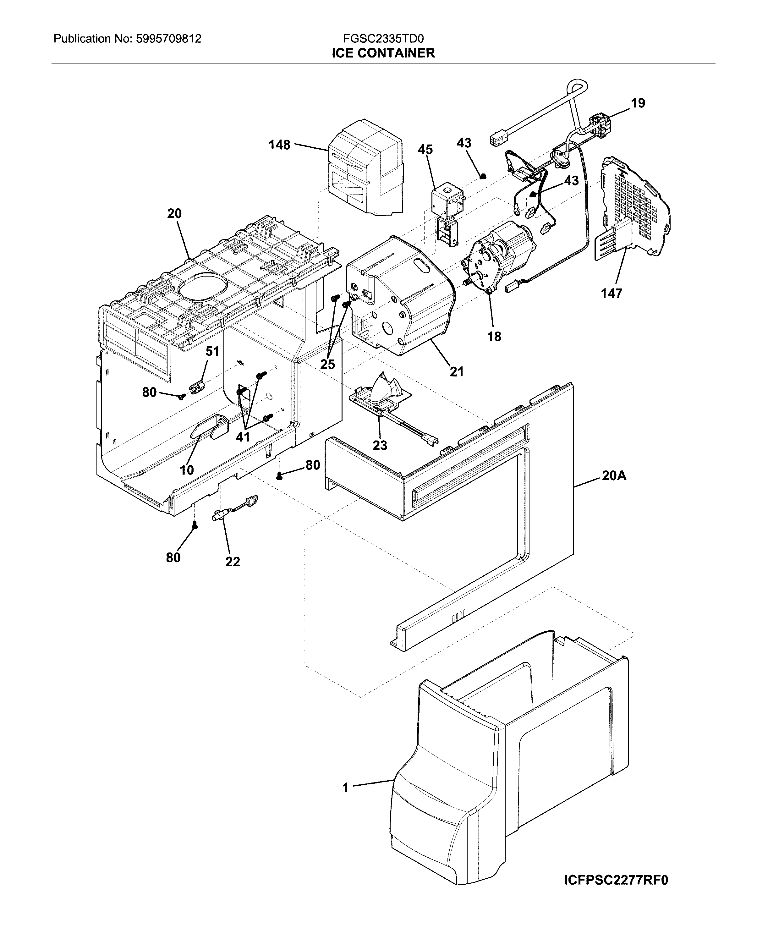 Frigidaire FGSC2335TD0 container diagram