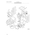 Frigidaire FFLG1011MW0 upper cabinet/drum heater diagram