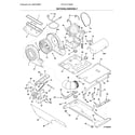 Frigidaire FFLG1011MW0 motor/blower/belt diagram