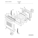 Frigidaire FGGF3036TDD door diagram