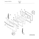 Frigidaire FFGF3012TWC door diagram