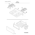 Crosley CRG3480PWD top/drawer diagram