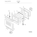 Frigidaire FGEF3030PBF door diagram